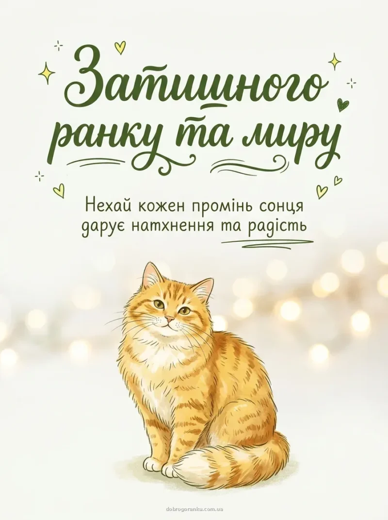 Блакитне небо над зеленим полем — Затишного ранку та миру