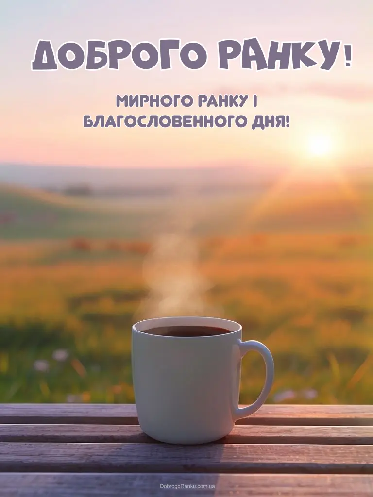 Доброго мирного ранку благословенного дня