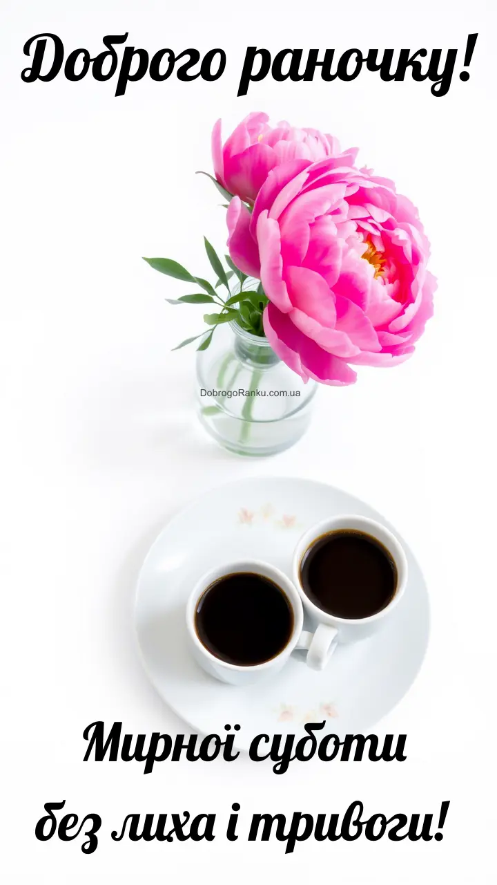 Доброго мирного ранку суботи