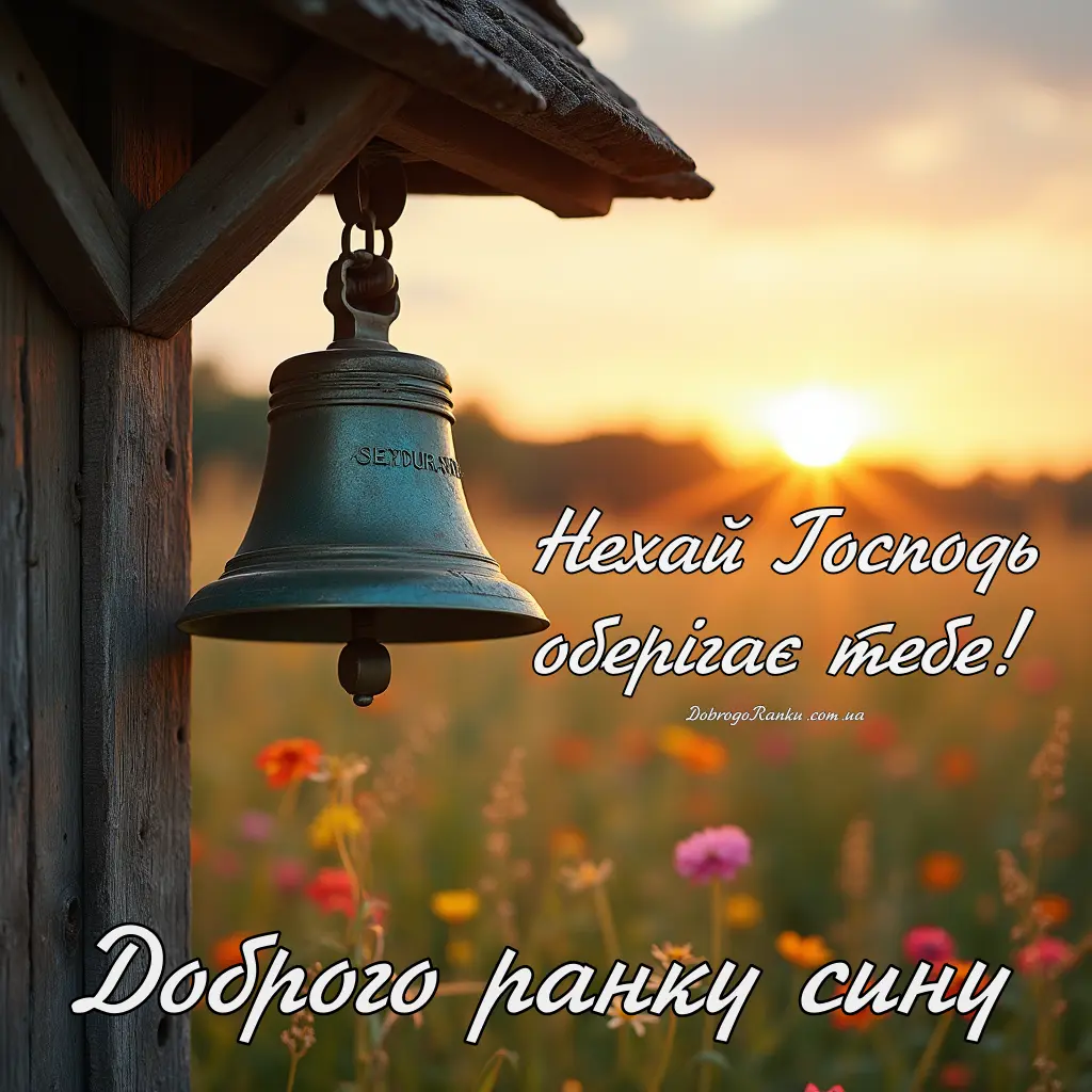 Доброго ранку благословенного дня сину