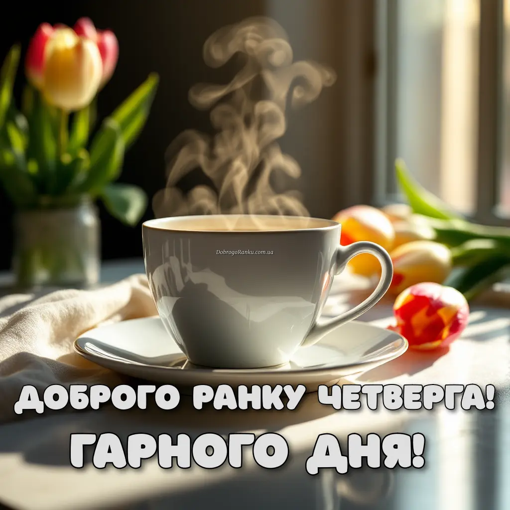 Доброго ранку четверга - гарного дня