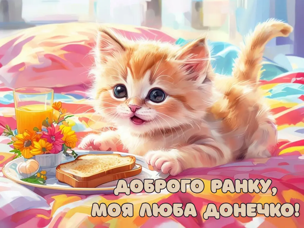 Доброго ранку донечко котик
