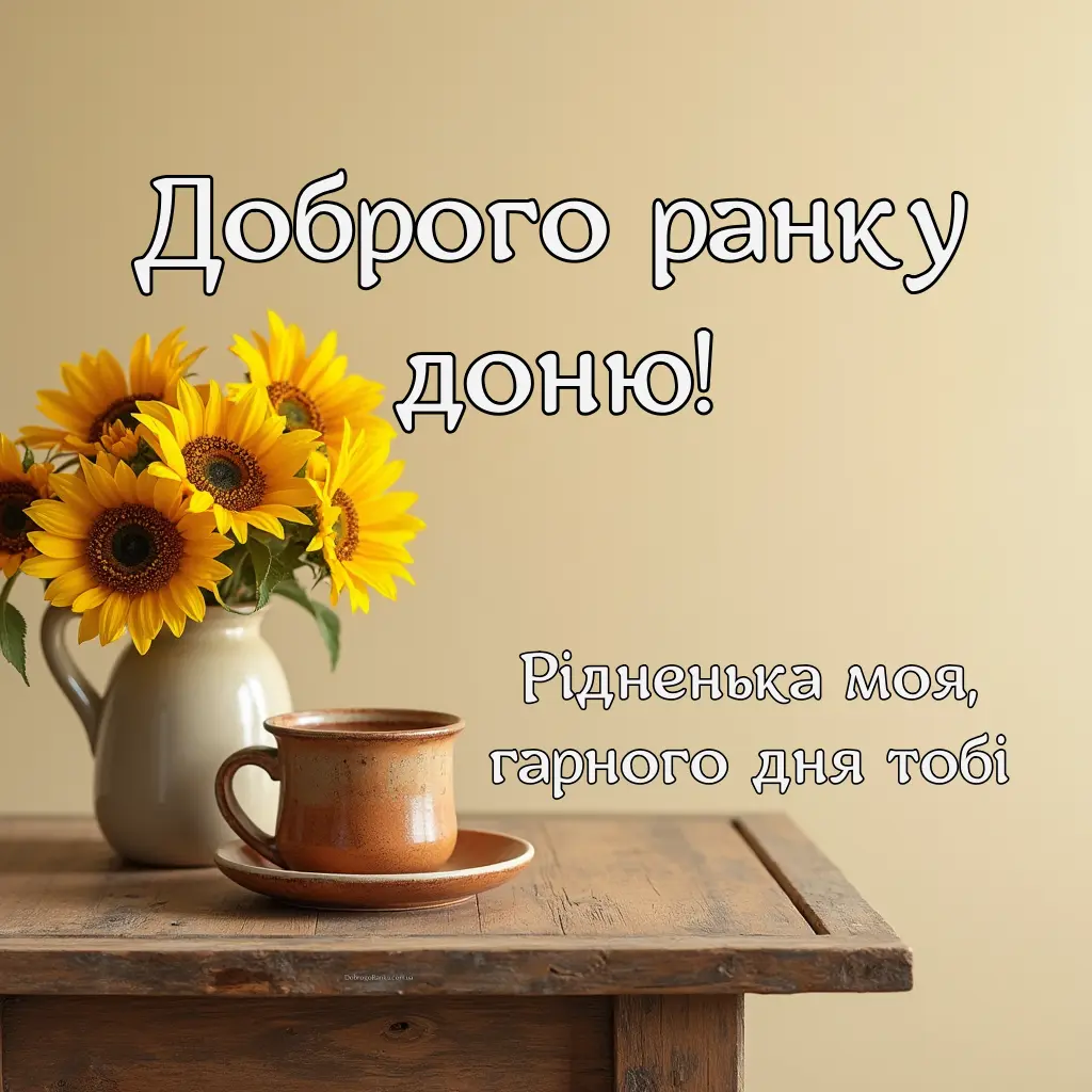 Доброго ранку доню - гарного дня