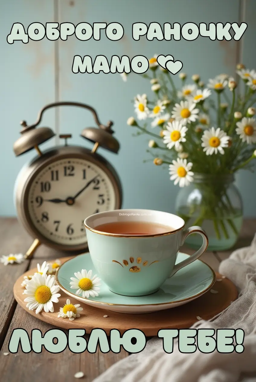 Доброго ранку мамі скажу що люблю