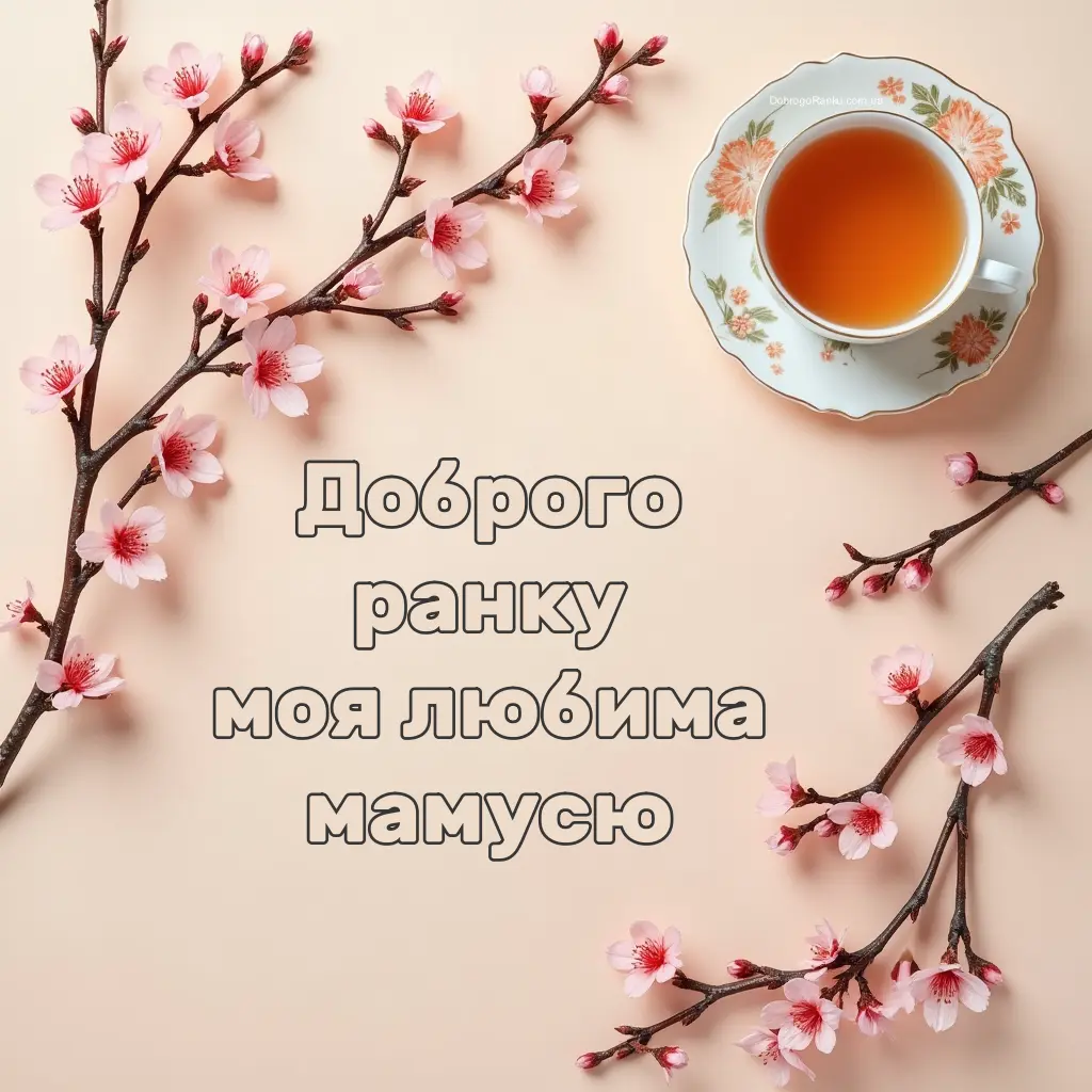 Доброго ранку мамусю - картинка з привітанням