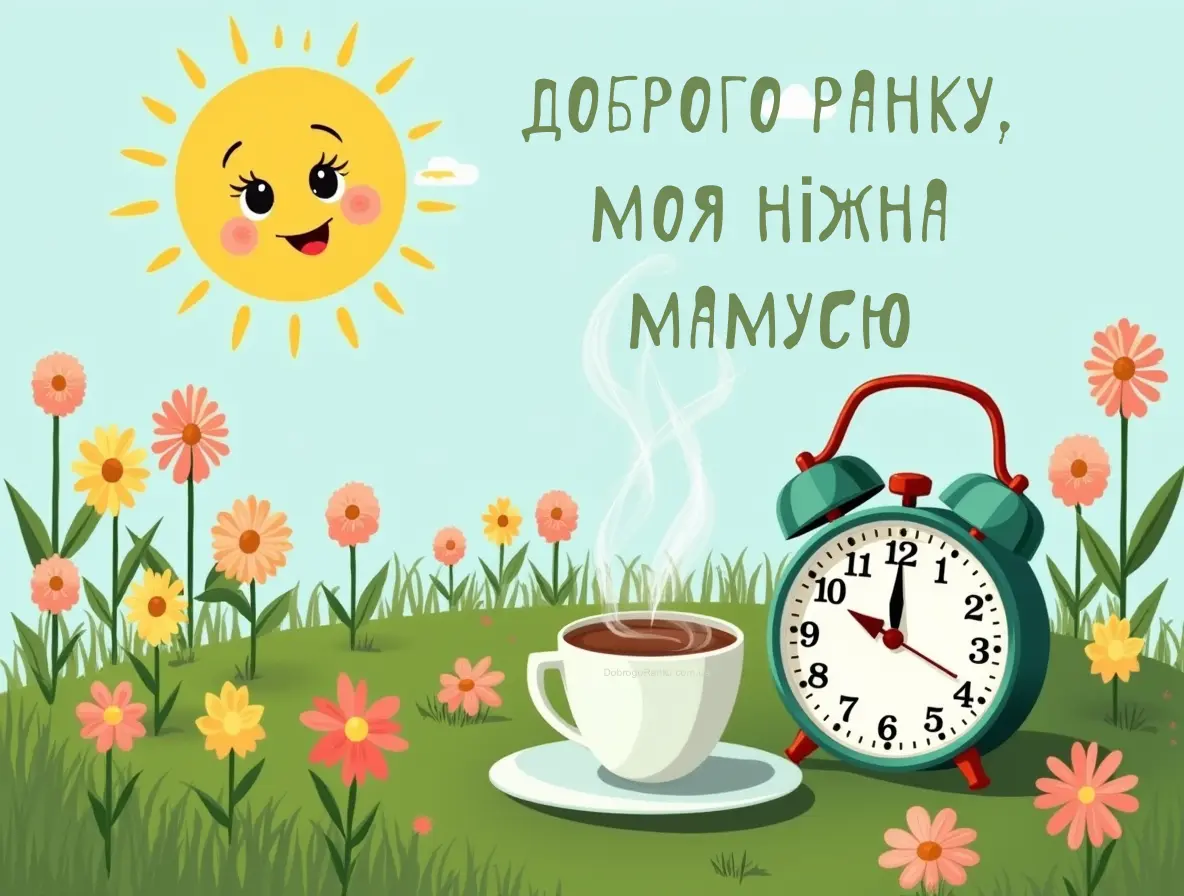 Картинка доброго ранку мамусю