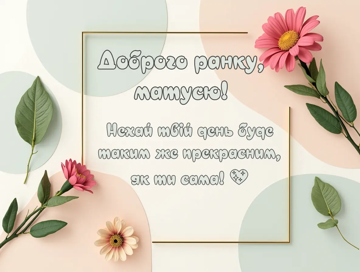 Доброго ранку матусю - картинки з привітанням
