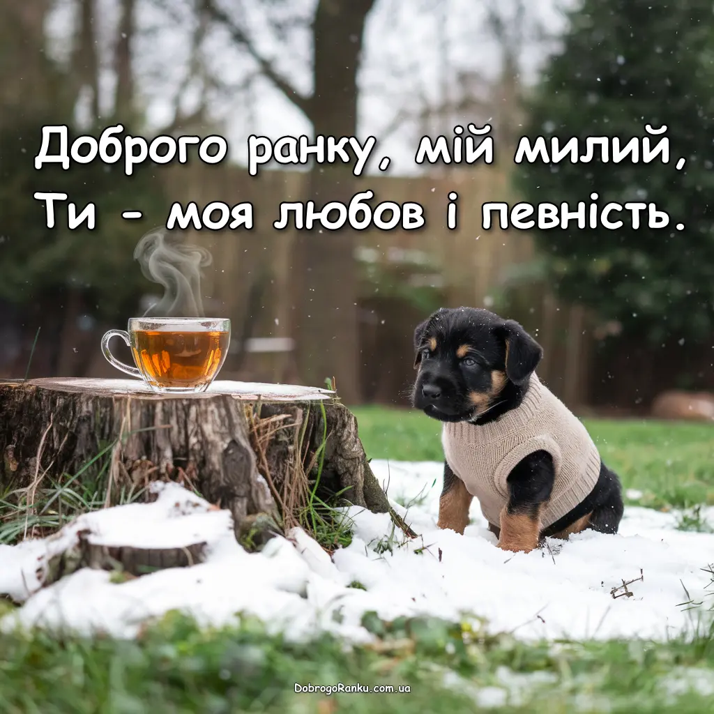 Доброго ранку мій милий