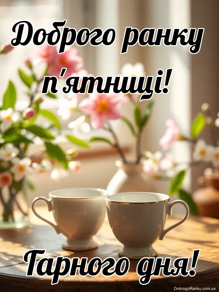 Доброго ранку п'ятниці гарного дня