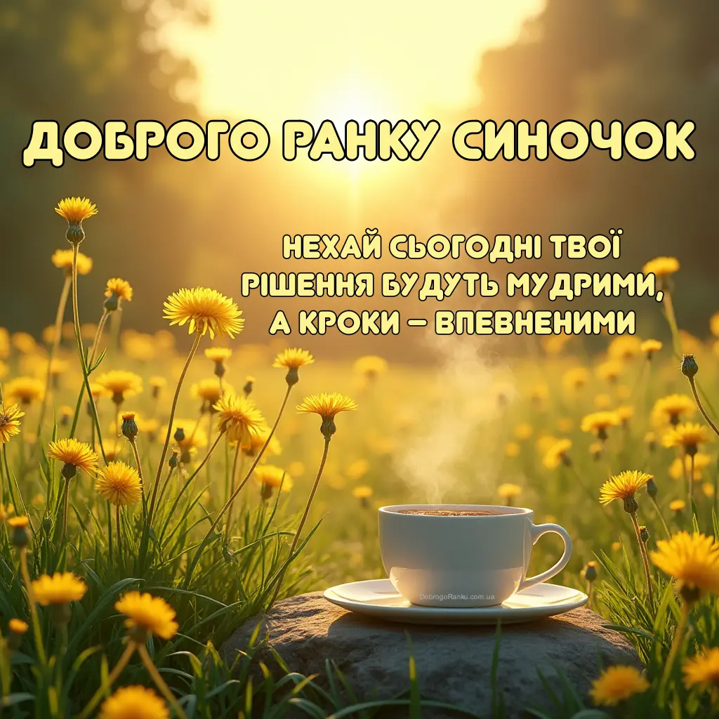 Доброго ранку синочок