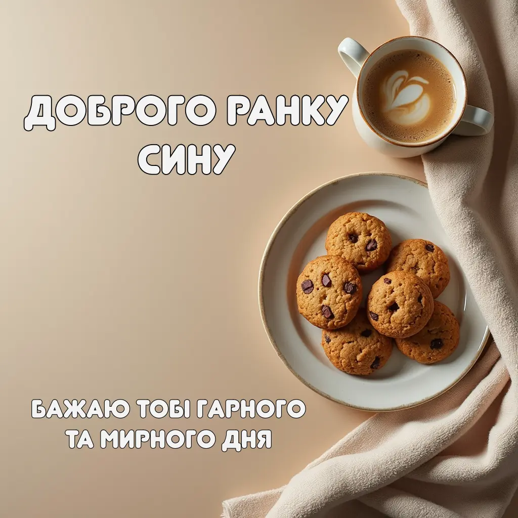 Доброго ранку сину мирного дня