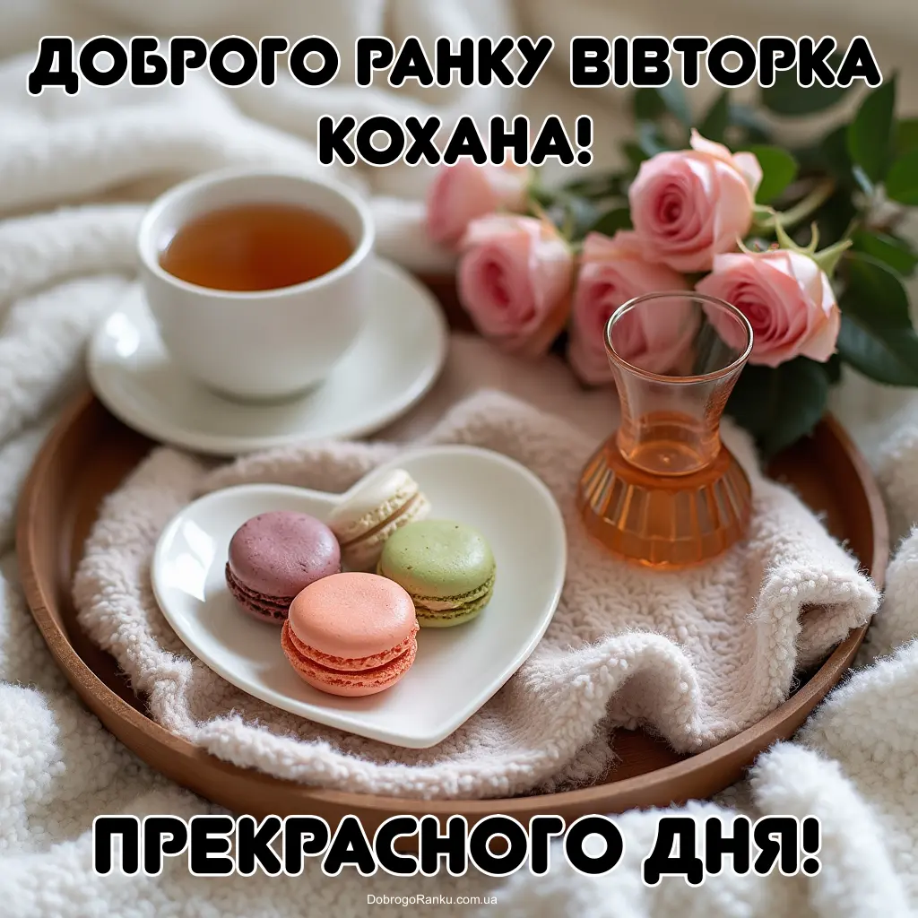 Доброго ранку вівторка кохана