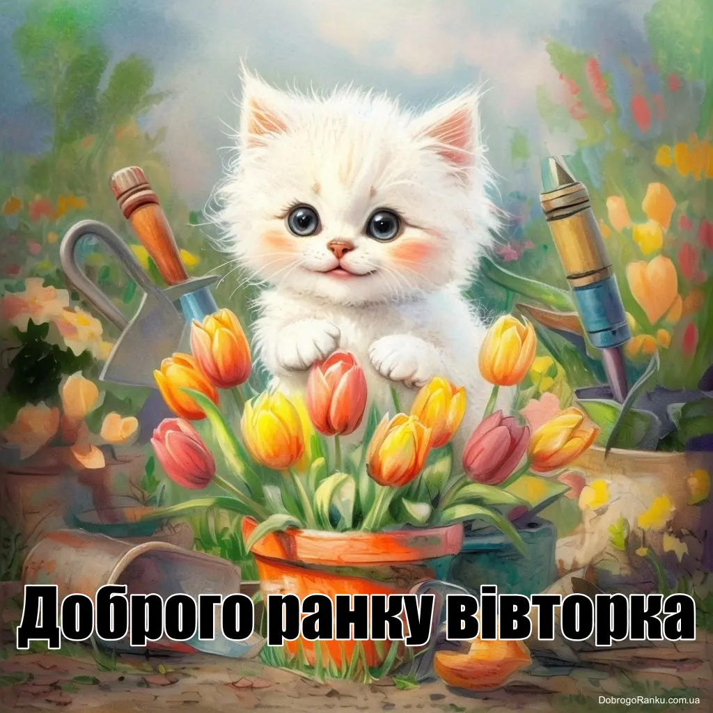 Доброго ранку вівторка котики