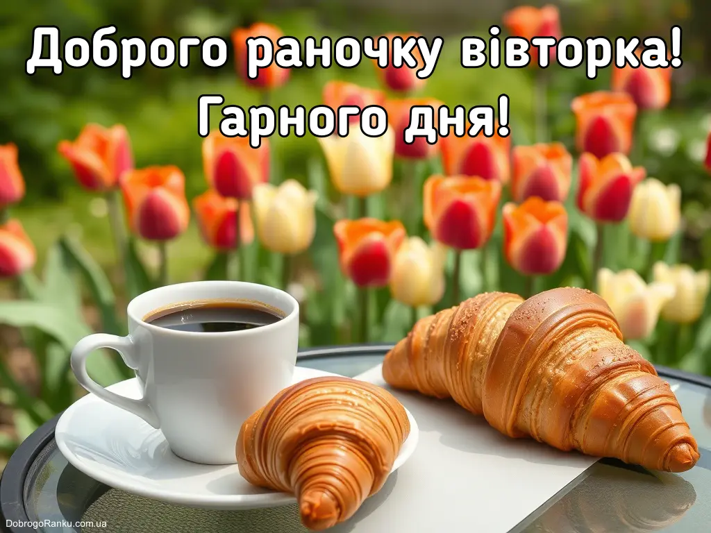 Доброго ранку вівторка весна