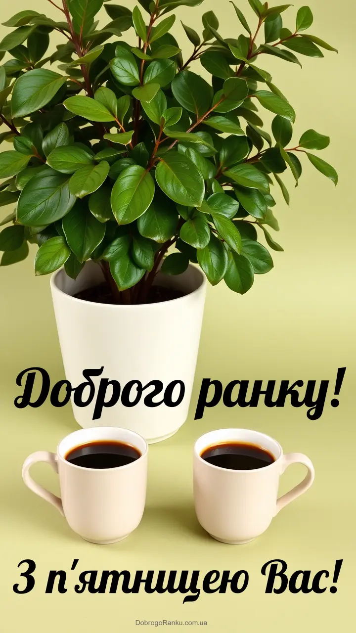 Доброго ранку з п'ятницею Вас