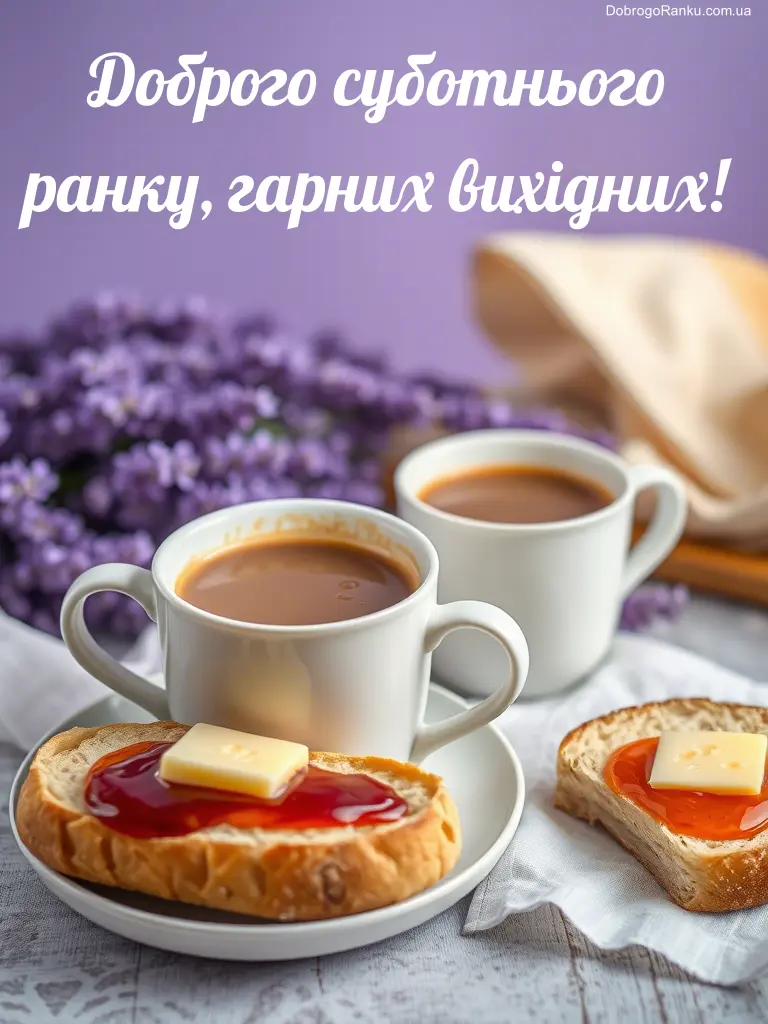 Доброго суботнього ранку гарних вихідних