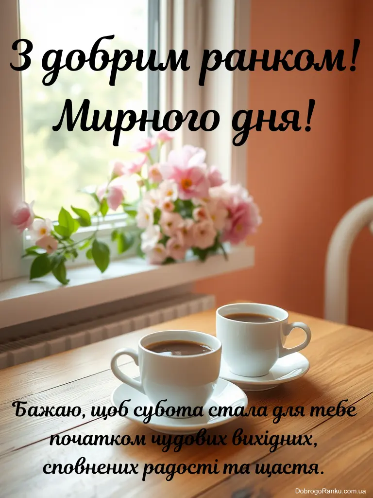Доброго суботнього ранку картинка