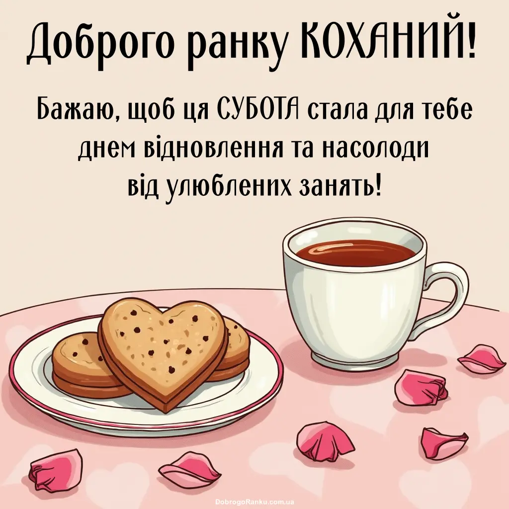 Доброго суботнього ранку коханий