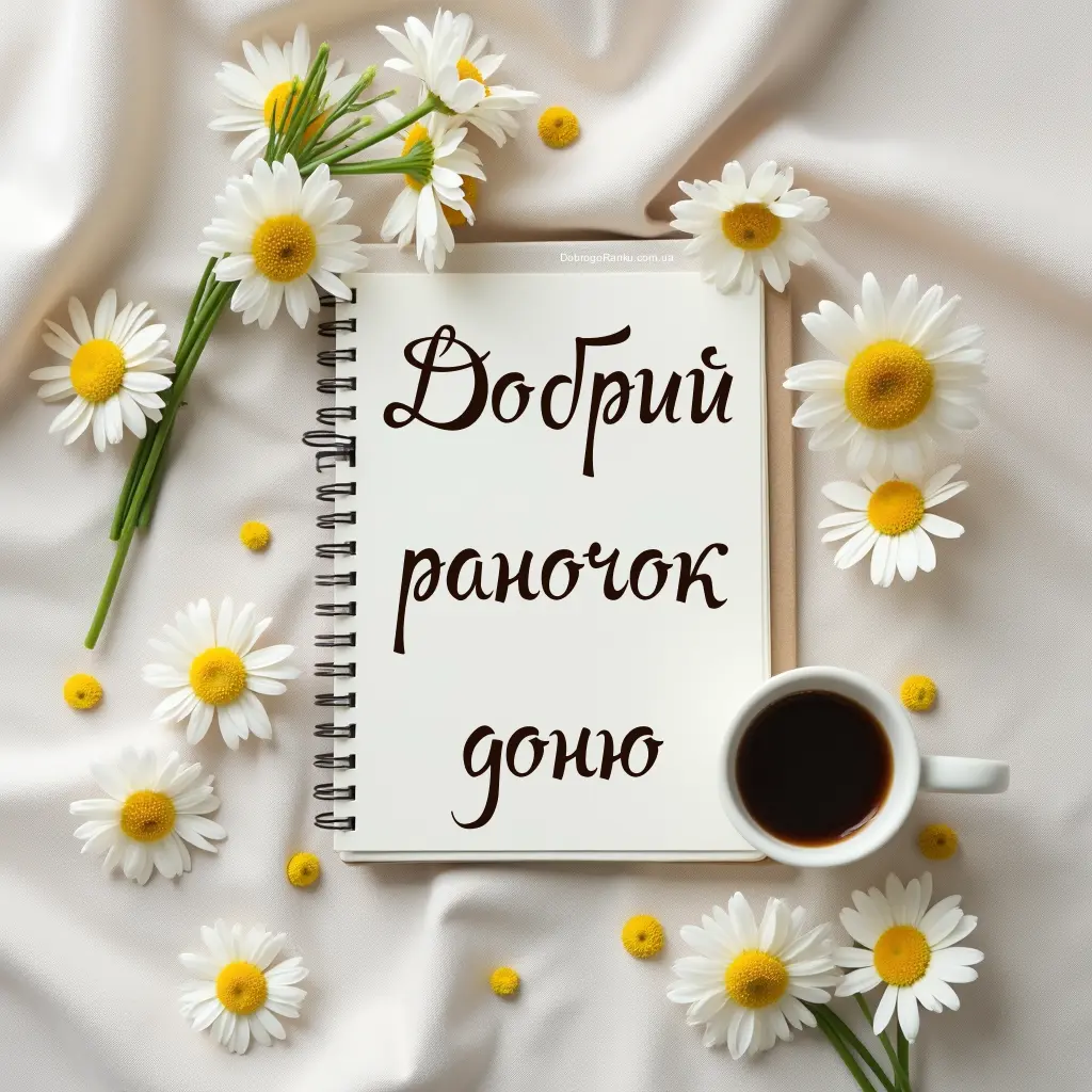 Добрий раночок доню картинки українською
