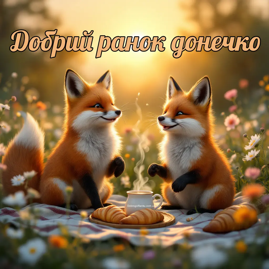 Добрий ранок донечко картинки