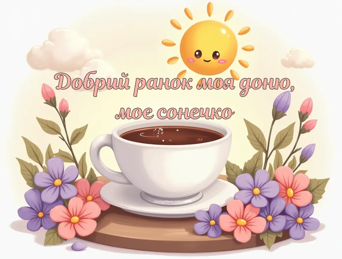Картинка добрий ранок моя доню, моє сонечко