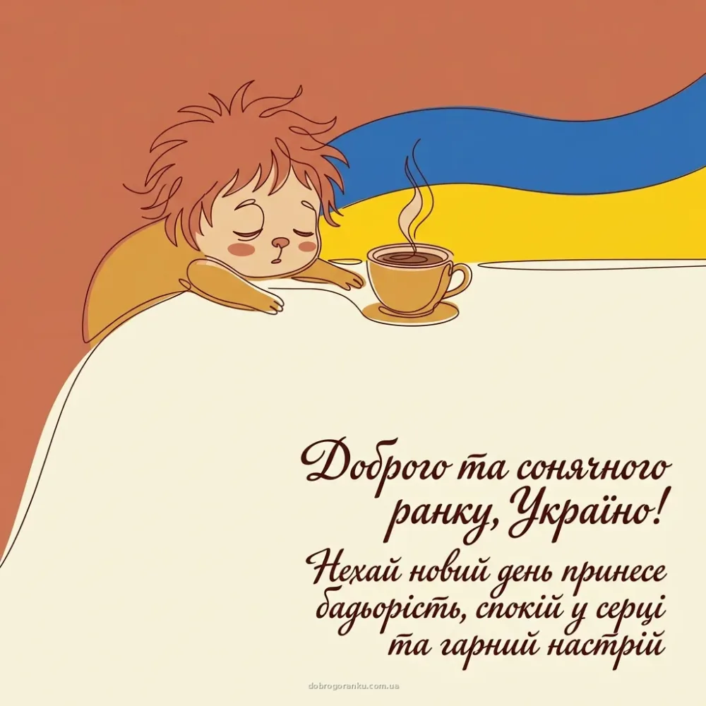 Доброго ранку патріотичні картинки та побажання українською