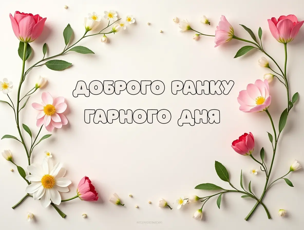 Доброго ранку квіти: 18 красивих листівок та картинок