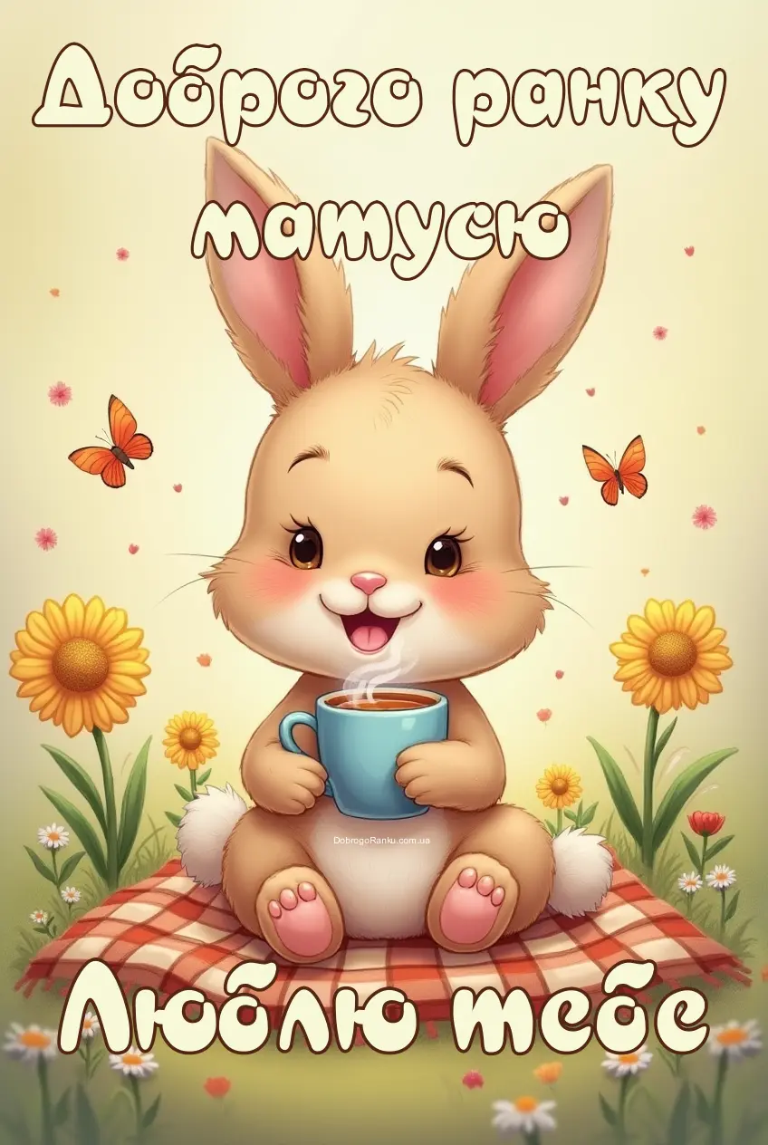 Картинка доброго ранку матусю - люблю тебе