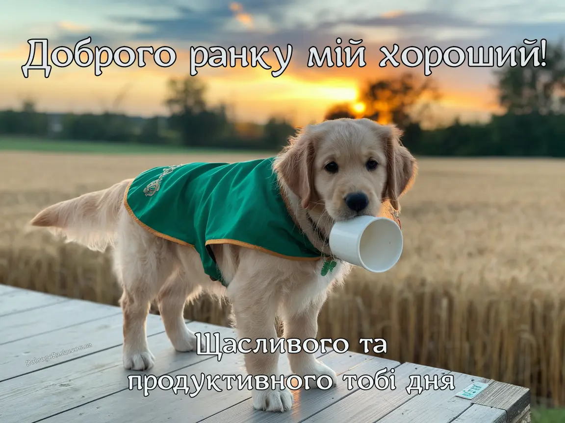 Картинка доброго ранку мій хороший своїми словами