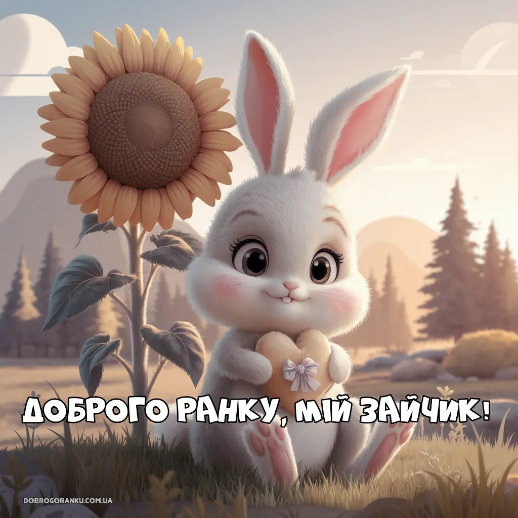 Картинка доброго ранку мій зайчик