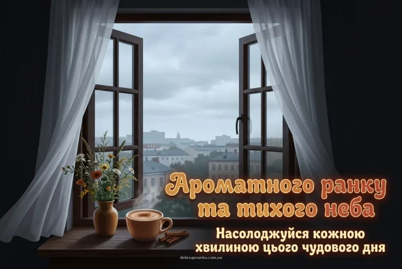 Ранкове вікно — доброго ранку мирного неба картинки українською мовою