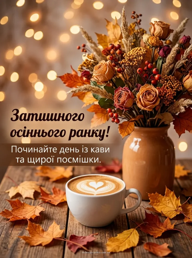 Кава з малюнком сердечка — Затишного вам вівторка!