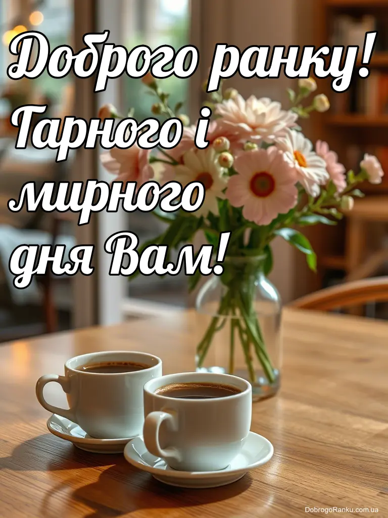 Листівка доброго ранку гарного дня