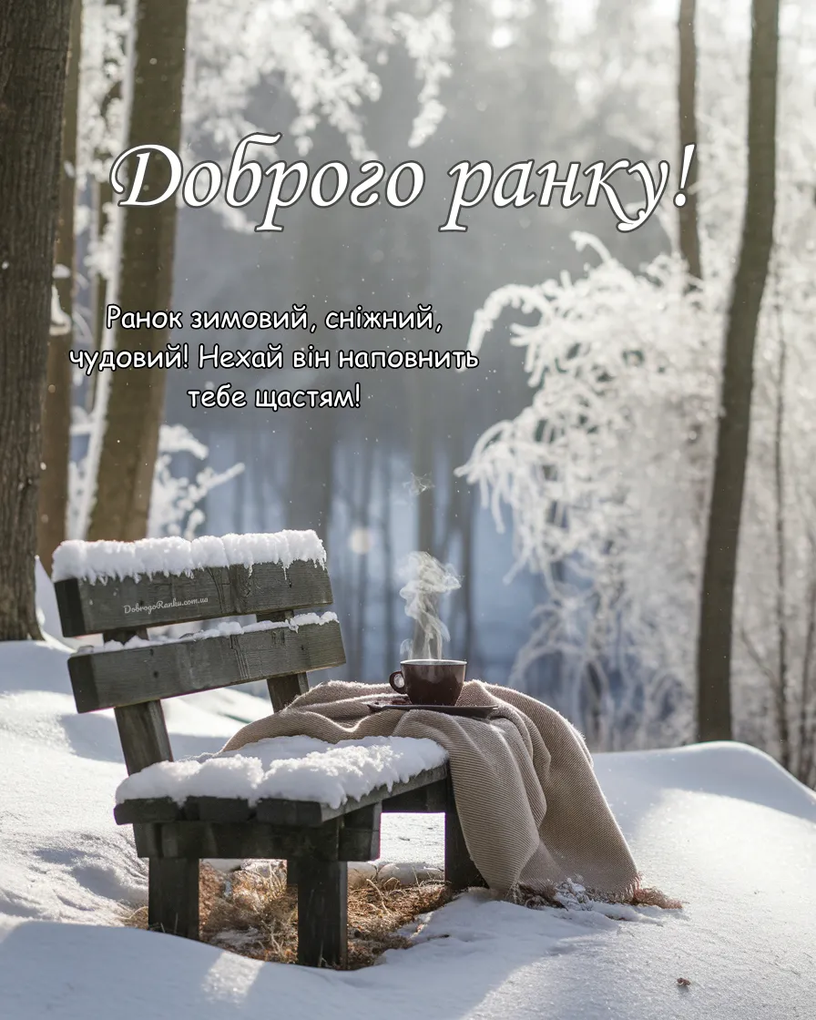 Листівка з побажанням доброго ранку!