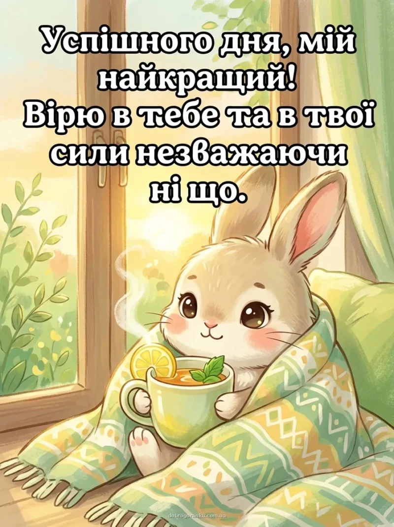 Міська кав'ярня вранці — Побажання вдалого дня коханому