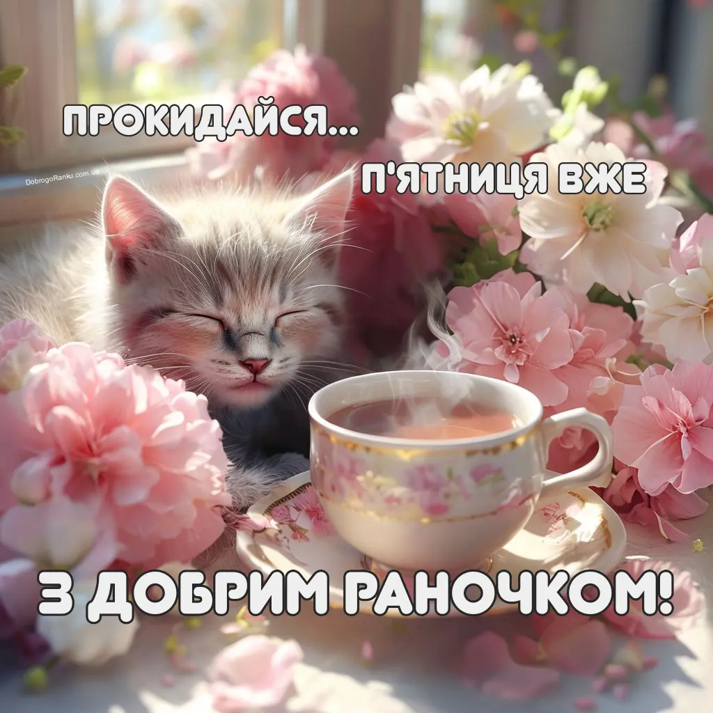 Листівка з добрим ранком для друзів