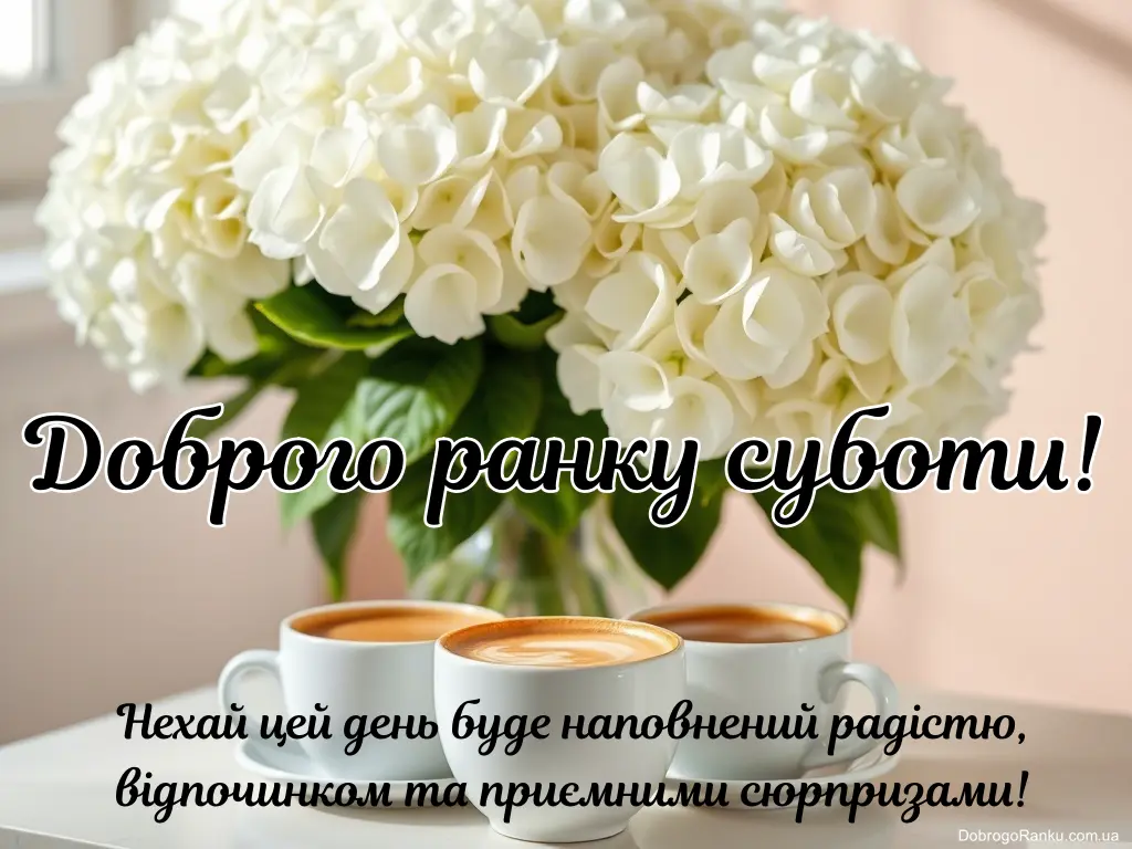 Откритка доброго ранку суботи