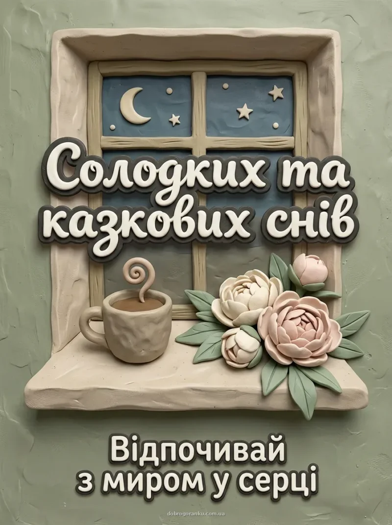 Півонії біля вікна в сутінках — Солодких снів
