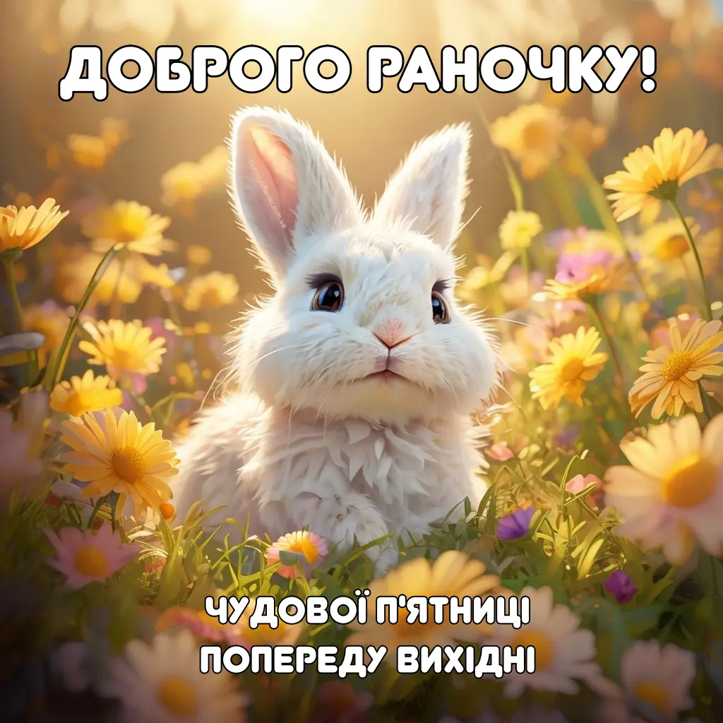 Побажання чудової п'ятниці та доброго ранку в картинках