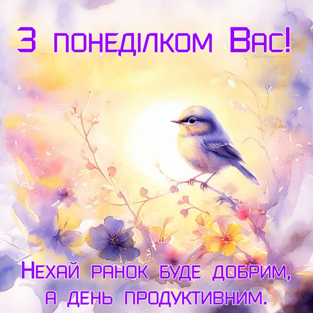 Доброго ранку, понеділок – красиві листівки та зображення
