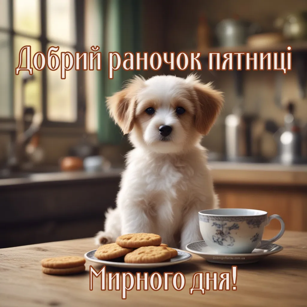 Побажання доброго ранку п'ятниці і мирного дня