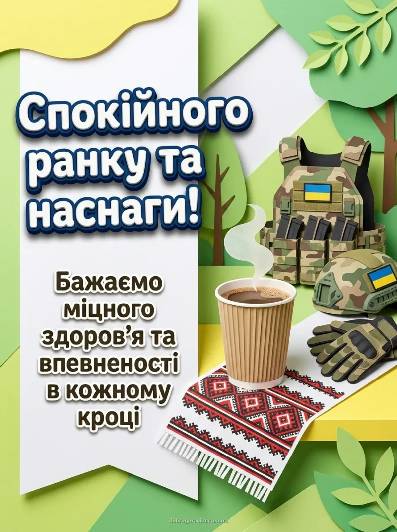 Горнятко запашної кави — побажання з доброго ранку