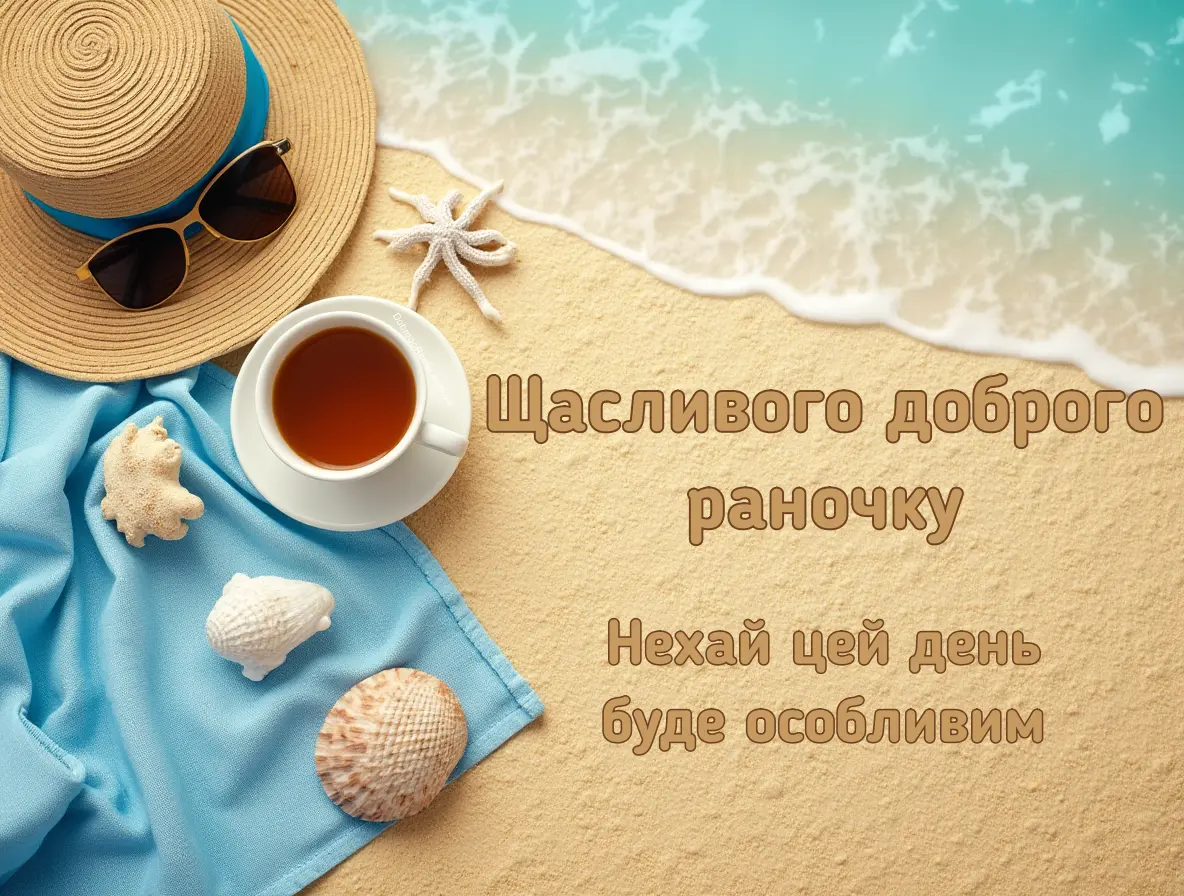 Щасливого доброго ранку - море, пляж