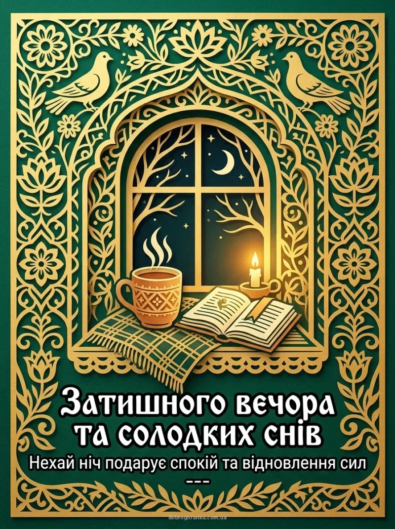Свічка та книжка на пледі — Затишного вечора