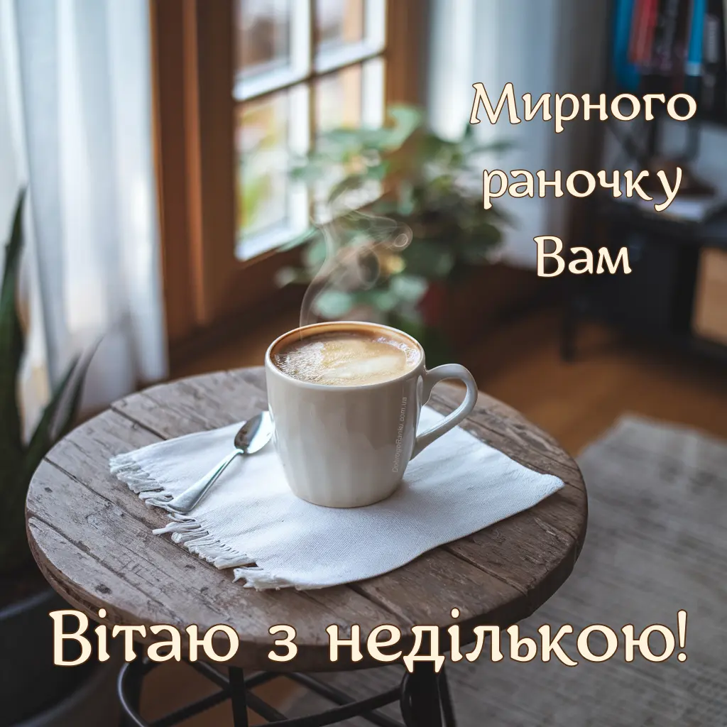 Вітаю з недількою, побажання мирного ранку