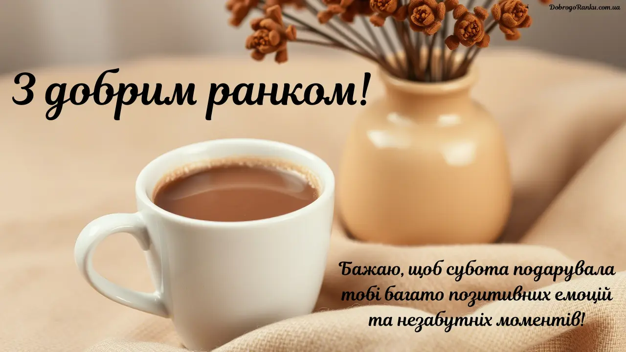 З добрим ранком суботи картинки