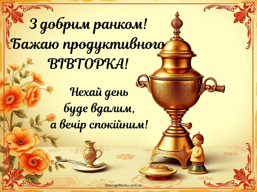 З добрим ранком вівторка